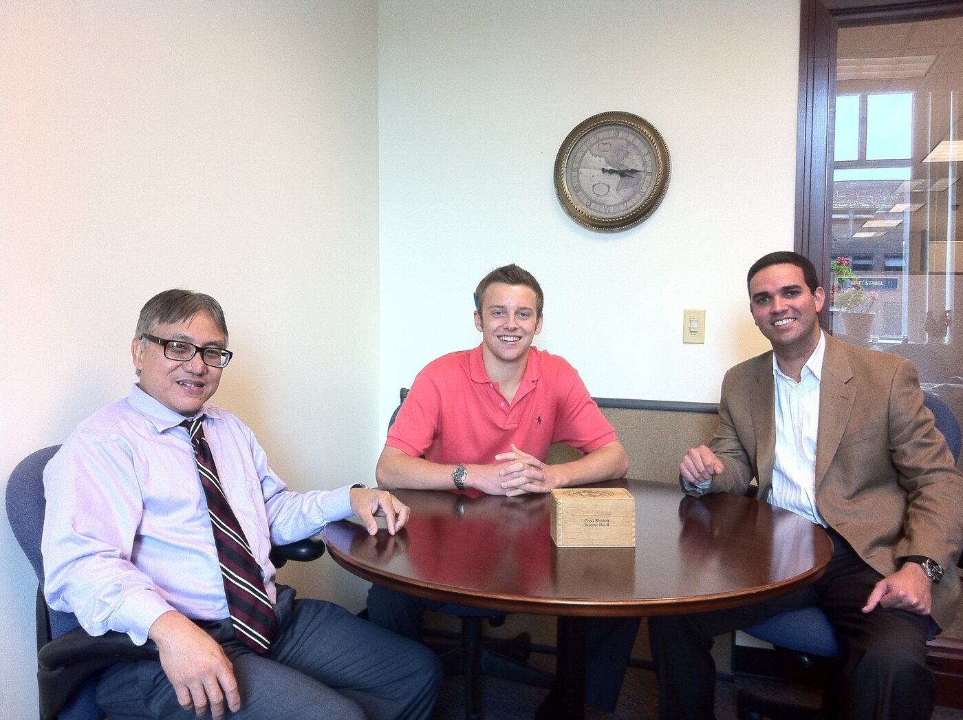 In the office