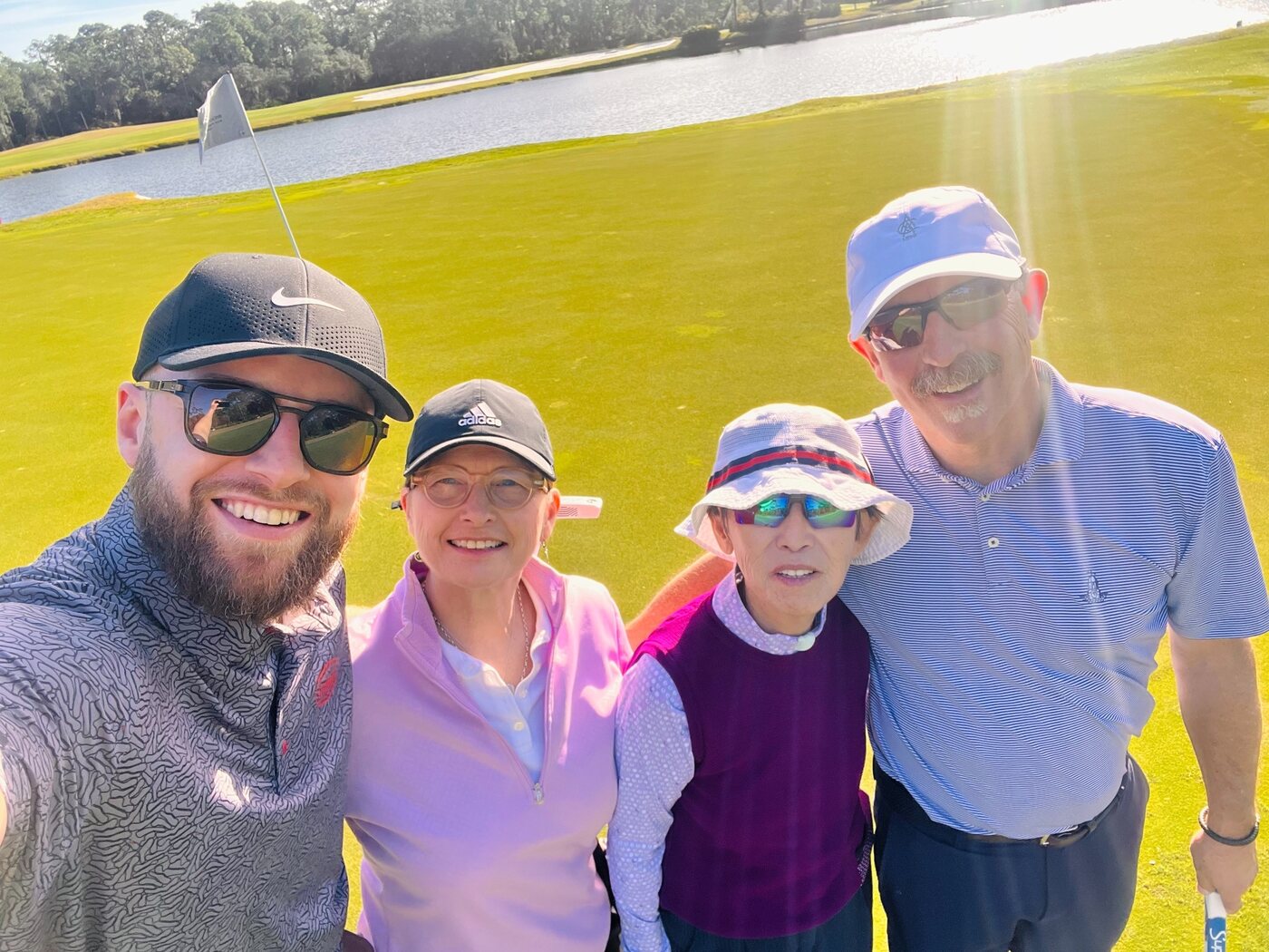 Golf with family