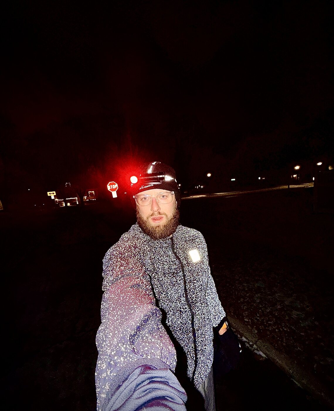 Winter night run