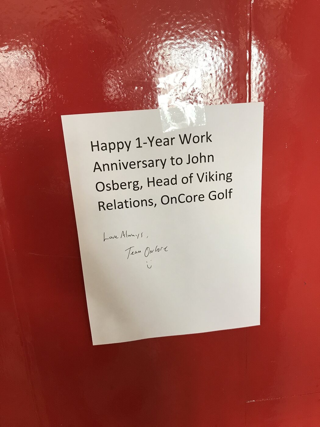 One year at OnCore Golf